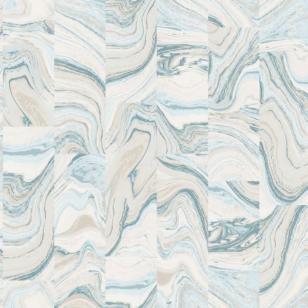 Galerie Wallpaper Product code: G67974 - Organic Textures Wallpaper Collection - Cream Turquoise Colours -  