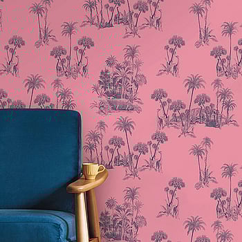 Galerie Wallcoverings Product Code 12601 - Ted Baker Fantasia Wallpaper Collection - Pink Blue Colours -  