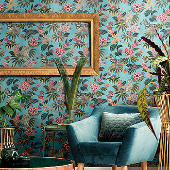 Galerie Wallcoverings Product Code 18523 - Into The Wild Wallpaper Collection - Blue Colours -  