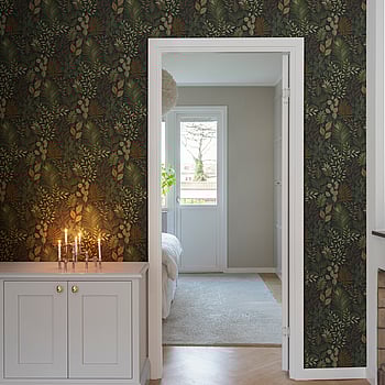 Galerie Wallcoverings Product Code 20104 - Ester Wallpaper Collection - Black green Colours -  