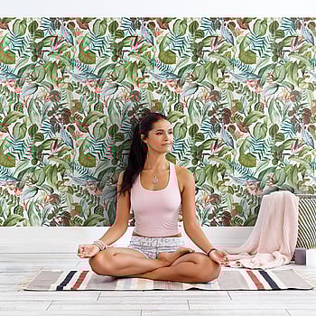 Galerie Wallcoverings Product Code 26740 - Tropical Wallpaper Collection - Avocado Colours -  