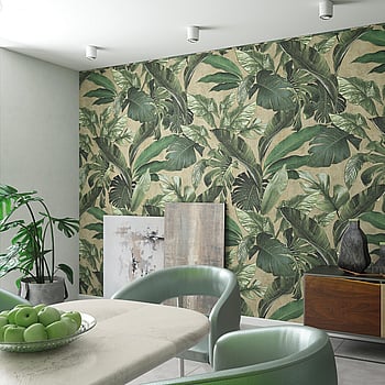 Galerie Wallcoverings Product Code 34198 - Loft 2 Wallpaper Collection - Green, Beige Colours -  