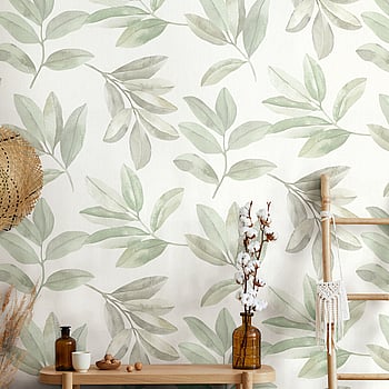 Galerie Wallcoverings Product Code 34708 - The New Design Book Wallpaper Collection - White,Green Colours -  