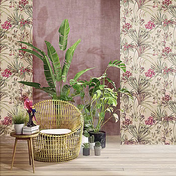Galerie Wallcoverings Product Code 3708 - Tendenza Wallpaper Collection - Green Raspbery Beige Colours -  