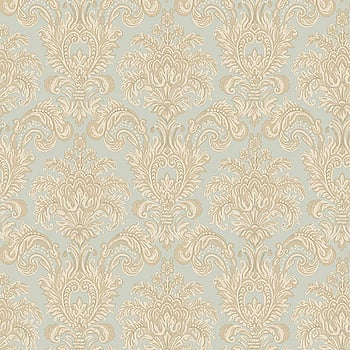 Galerie Wallcoverings Product Code 3935 - Italian Damasks 3 Wallpaper Collection - Blue Gold Colours -  