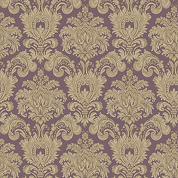 Galerie Wallcoverings Product Code 3937 - Italian Damasks 3 Wallpaper Collection - Plum Gold Colours -  