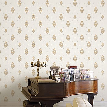 Galerie Wallcoverings Product Code 42513 - Opulence Wallpaper Collection - Gold Cream Colours -  
