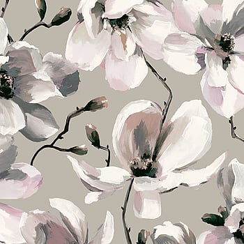 Galerie Wallcoverings Product Code 47466 - Flora Wallpaper Collection - Grey, Beige, White Colours -  