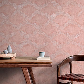 Galerie Wallcoverings Product Code 64987 - Crafted Wallpaper Collection - Pink Silver Grey Colours -  