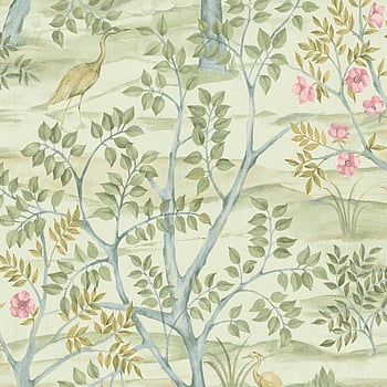 Galerie Wallcoverings Product Code 8317 - Blooming Garden Wallpaper Collection - Light Green Colours -  