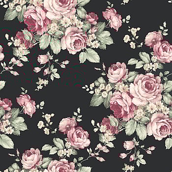 Galerie Wallcoverings Product Code AF37700 - Abby Rose 4 Wallpaper Collection - Black Plum Pink Colours -  