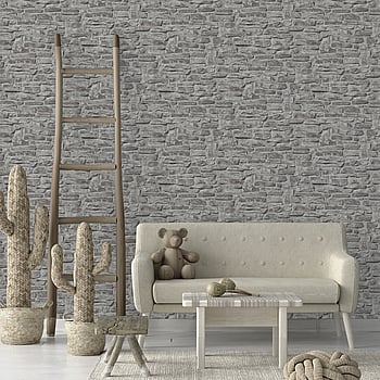 Galerie Wallcoverings Product Code BB51125 - Bricks And More Wallpaper Collection - Grey Colours -  