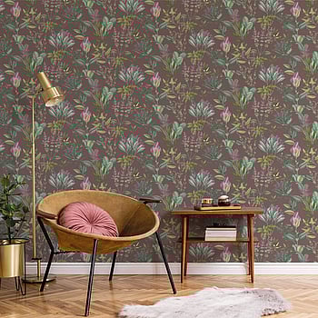 Galerie Wallcoverings Product Code BL22742 - Botanica Wallpaper Collection - Purple Colours -  