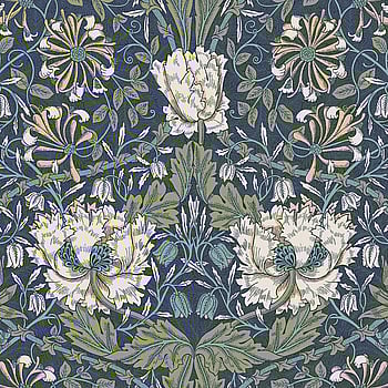 Galerie Wallcoverings Product Code ET12612 - Arts and Crafts Wallpaper Collection - Blue Green White Colours -  