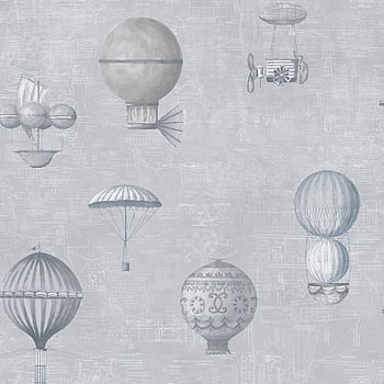 Galerie Wallcoverings Product Code G56201 - Steampunk Wallpaper Collection - Silver Grey Colours -  