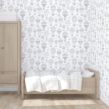 Galerie Wallcoverings Product Code G56542 - Just 4 Kids 2 Wallpaper Collection - Grey Beige White Colours -  