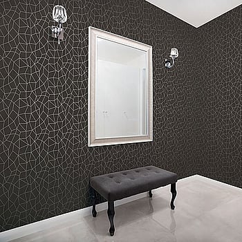 Galerie Wallcoverings Product Code G67694 - Special Fx Wallpaper Collection - Black Silver Colours -  