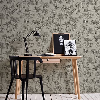 Galerie Wallcoverings Product Code HV41022 - Havana Wallpaper Collection - Brown Black Colours -  