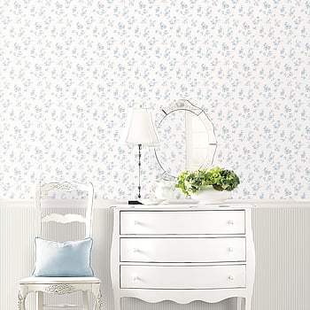 Galerie Wallcoverings Product Code PF38172 - Pretty Prints Wallpaper Collection - Blue, Beige, Grey Colours -  