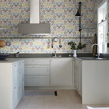 Galerie Wallcoverings Product Code S24121 - Sommarang 2 Wallpaper Collection - Yellow, red, blue Colours -  