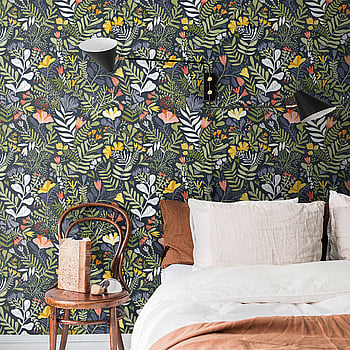 Galerie Wallcoverings Product Code S55010 - Sommarang Wallpaper Collection - Blue Multi-coloured Colours -  