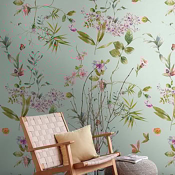 Galerie Wallcoverings Product Code WH45247M - Welcome Home Murals Wallpaper Collection - Blue, Multi-colour, Green Colours -  