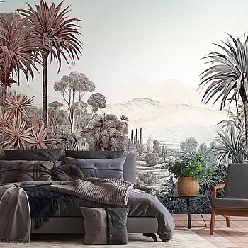 Galerie Wallcoverings Product Code WH45268M - Welcome Home Murals Wallpaper Collection - Green, Red, White Colours -  